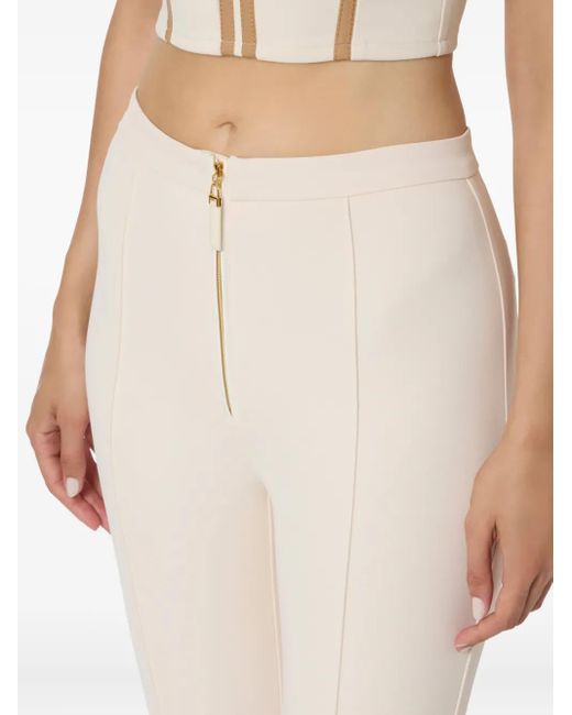 Pantalon Évasé À Zip Avant Elisabetta Franchi en coloris White