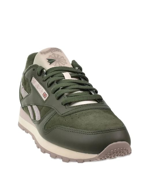 Reebok Green Classic Leather Sneakers