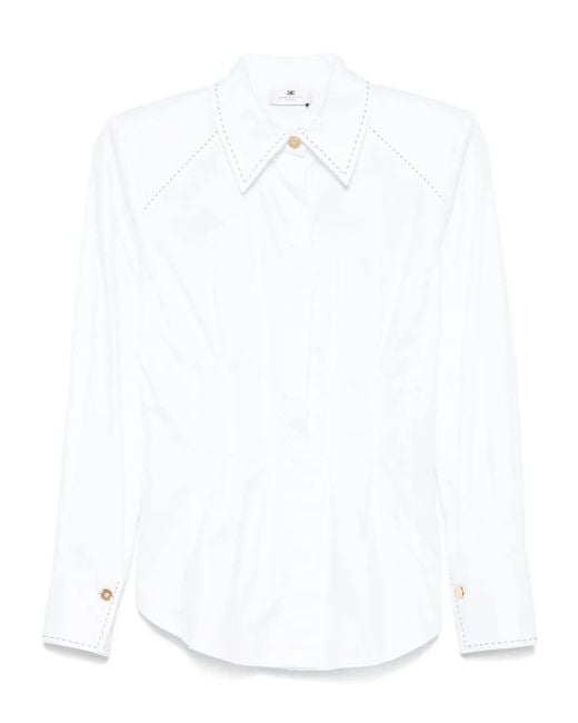 Elisabetta Franchi Poplin Shirt White