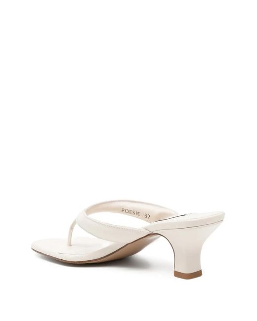 Senso White 60Mm Square Sandals