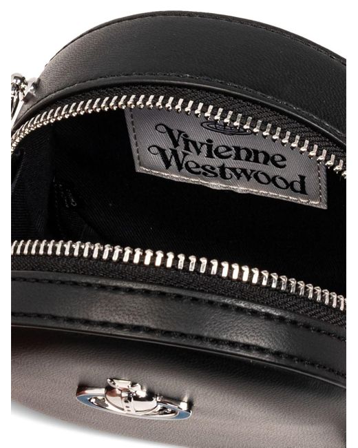 Bandolera con placa Orb Vivienne Westwood de color Black