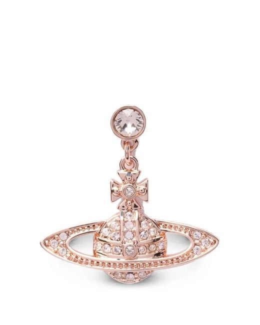 Vivienne Westwood Pink Mini Bas Relief Drop Earrings