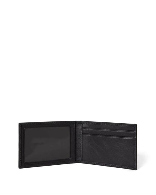 Polo Ralph Lauren Black Leather Bi-Fold Wallet for men