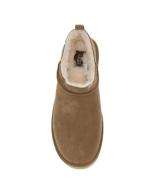 Ugg Brown Classic Micro Suede Boots for men
