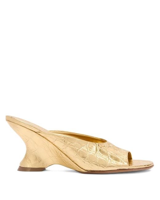 Dries Van Noten Natural Open-Toe Leather Sandals