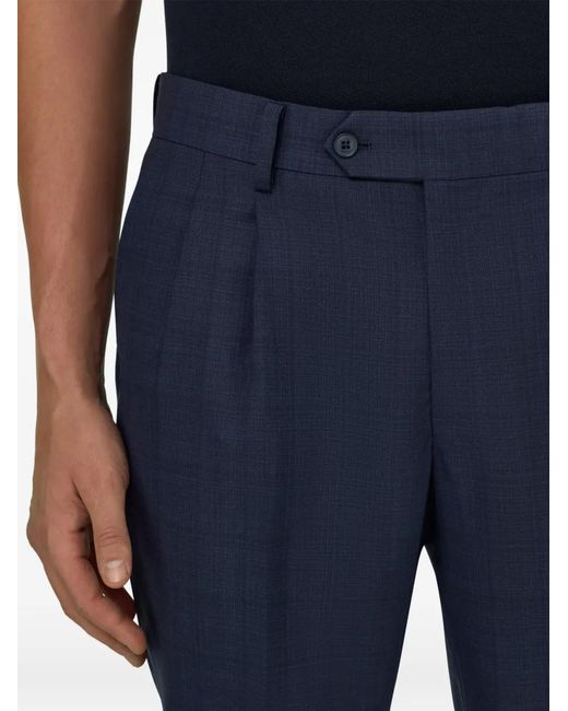 Boggi Blue Prince Wales Check Double-Breasted Suit for men