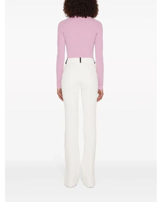 Emilio Pucci White Weite Hose Mit Print