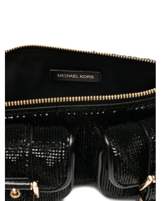Bolso de hombro Zoe pequeño Michael Kors de color Black