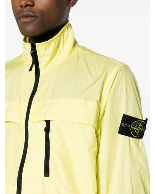Stone Island Yellow Reps Zip-up Lightweight Jacket for men