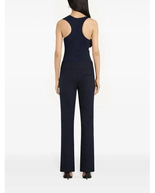 Courreges Blue Bootcut Trousers