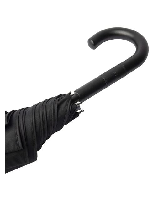 Hackett Black Wooden-Handle Umbrella