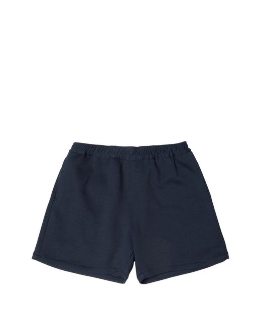 Yoshio Kubo Blue Elasticated-Waistband Shorts