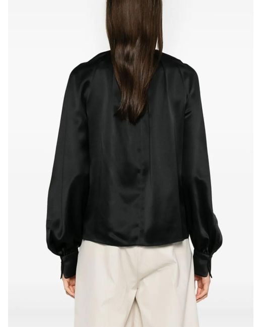 Max Mara Key ブラウス Black