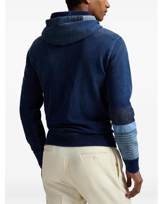 Polo Ralph Lauren Blue Cotton Hoodie for men