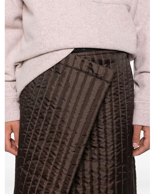 Bless Brown Nº08 Monpe Midi Skirt