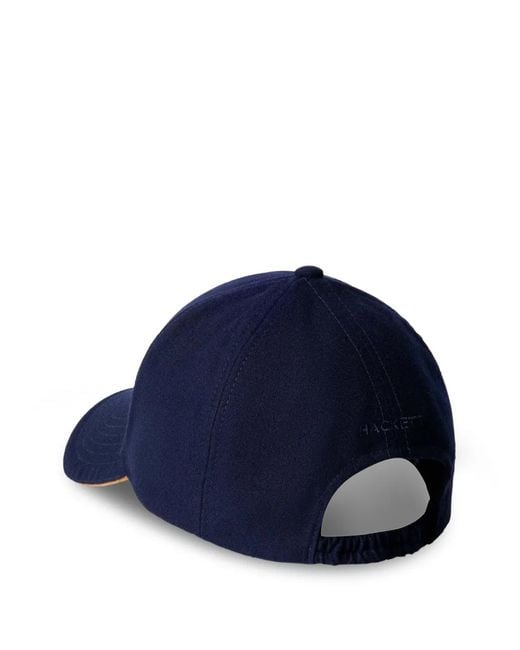 Hackett Blue Logo-Plaque Cap for men