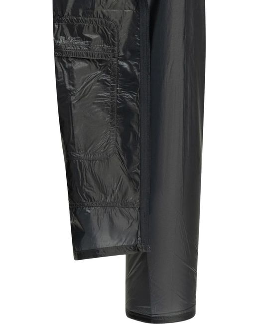 Montbell Black Tachyon Logo-Print Hooded Jacket for men