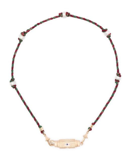 Marie Lichtenberg Evil Eye サファイア ネックレス 14kイエローゴールド Natural
