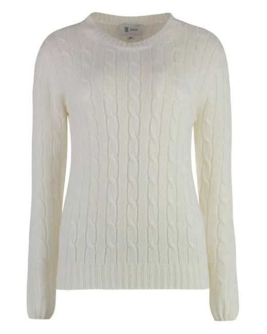 THE (Alphabet) Cable-Knit Sweater in Grey Lyst UK