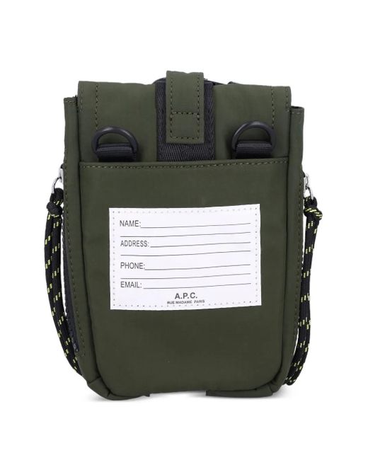 A.P.C. Black Trek Cross Body Bag for men