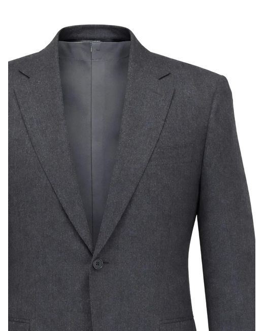 Canali Blue Wool Double-Breasted Blazer for men