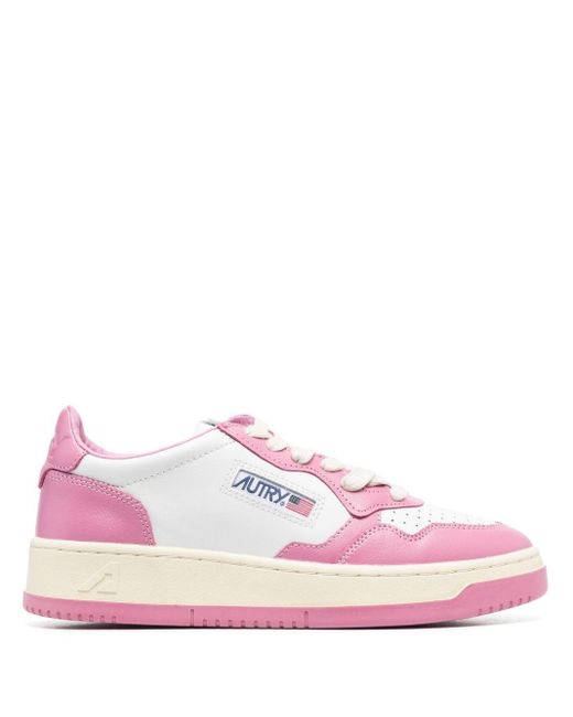 Autry Pink Klassische Sneakers