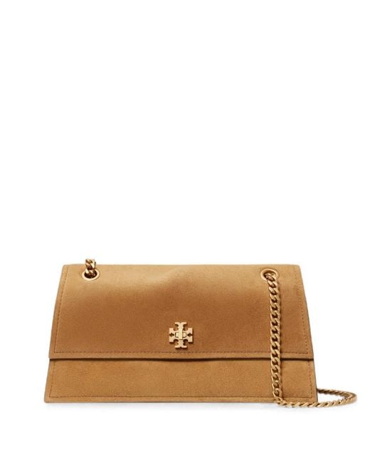 Tory Burch Brown Kira Suede Shoulder Bag