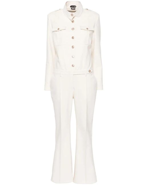 Tom Ford ロングスリーブ ジャンプスーツ White