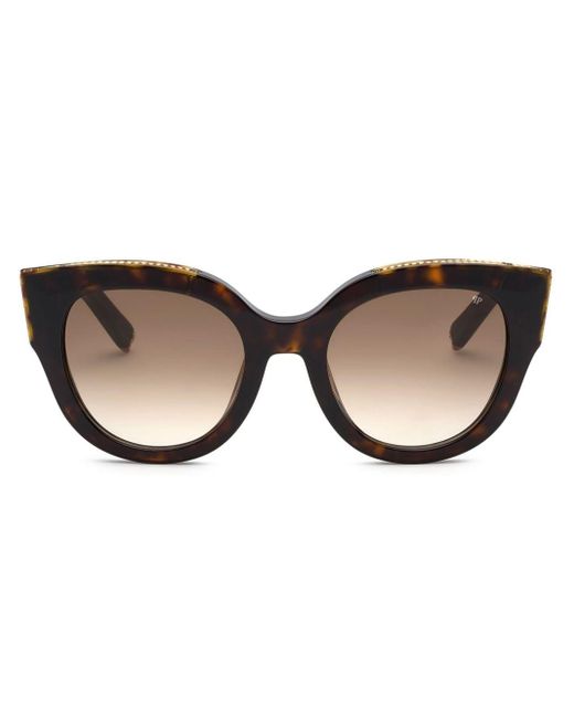 Philipp Plein Brown Nobile Milan Cat-eye Sunglasses