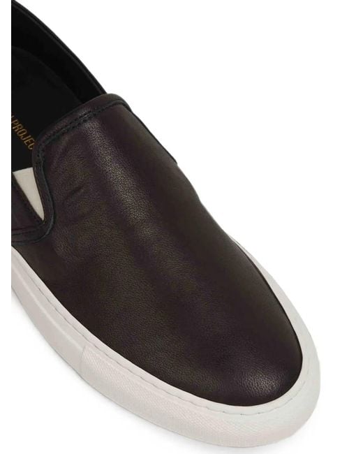 Common Projects White Slip-On Leather Sneakers for men