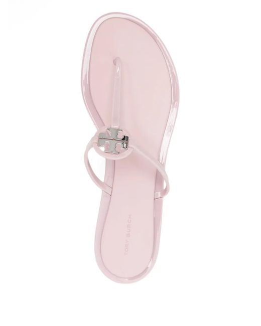Tory Burch White Mini Miller Jelly Sandals