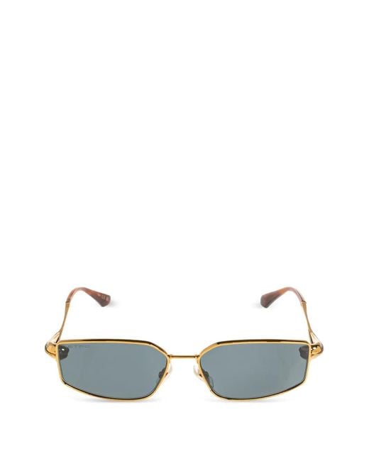 Etro Metallic Lunettes De Soleil Drop À Monture Géométrique