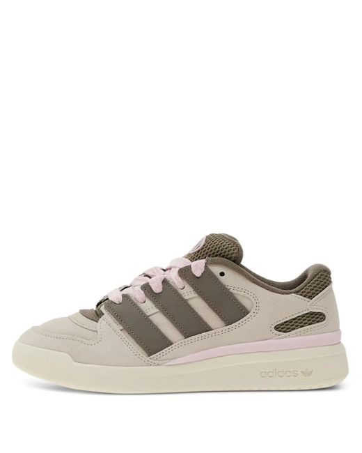 Adidas Natural Forum2000 3-Stripe Mesh Sneakers