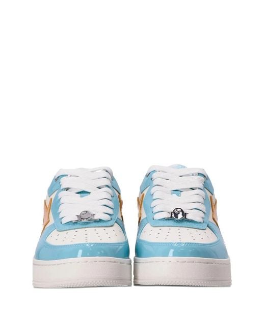 A Bathing Ape Blue Star Lightning Sneakers for men