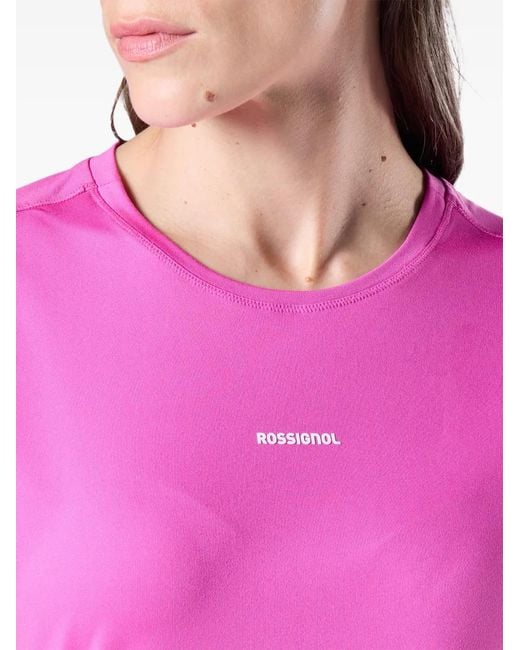 Rossignol Pink Panel Hiking Tee