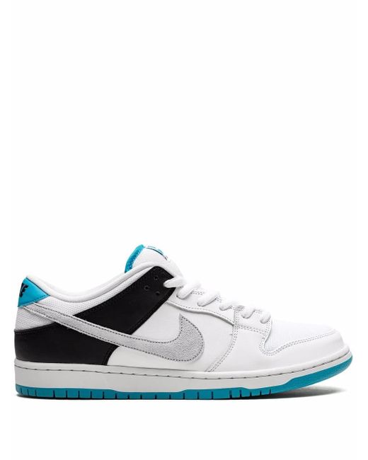 Nike White Sb Dunk Low "Laser" Sneakers