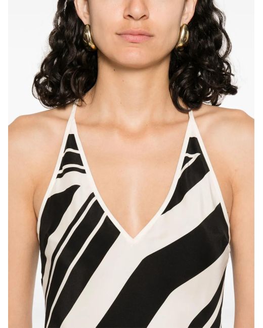 Silk dress Sir de color White