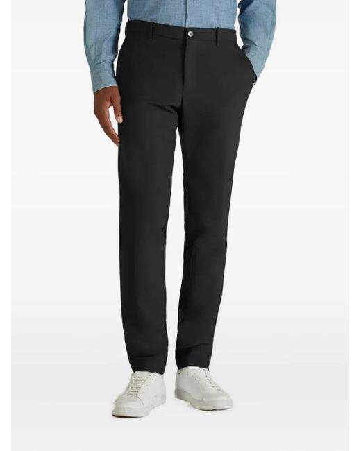 Incotex Black Button-Fastening Trousers for men