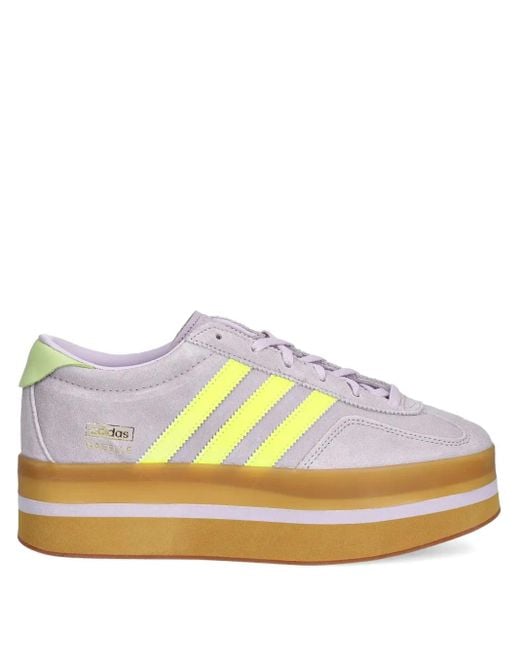 Baskets Gazelle Stack À Plateforme Adidas en coloris Purple