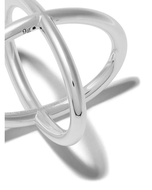 Le Gramme White Maillon Interwoven Ring