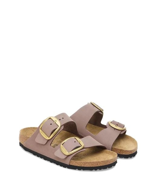 Sandalias con doble hebilla Birkenstock de color Brown