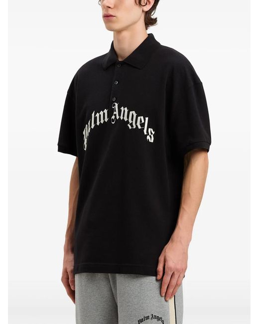 Palm Angels Black T-Shirts And Polos for men