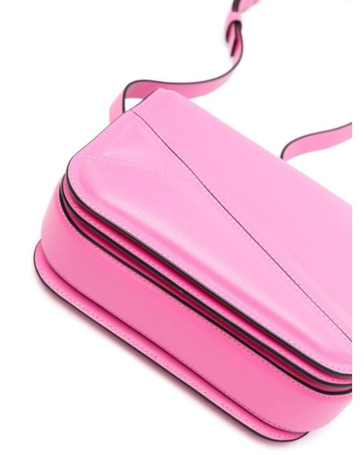 Wandler Pink Medium Oscar Trunk Crossbody Bag