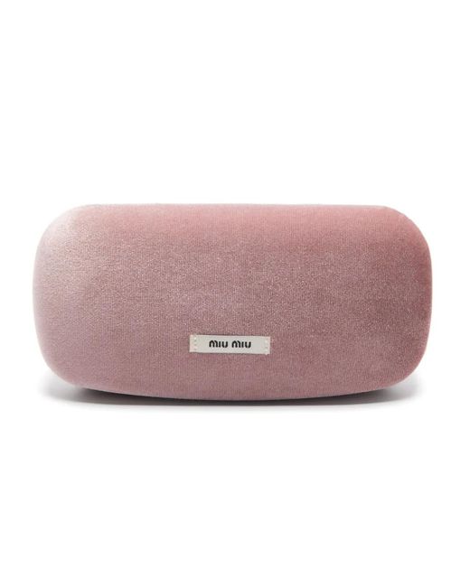 Miu Miu Black Logo-Plaque Sunglasses