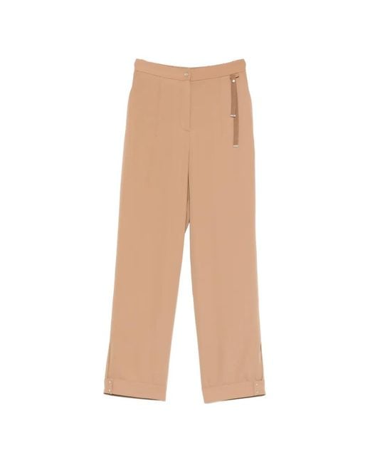Herno White Pantalon À Fentes Et Détail En Gros-Grain