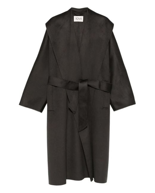 TOVE Black Fenn Oversized Coat
