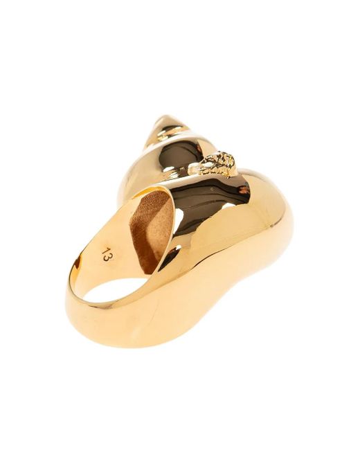 Versace シェルモチーフ リング Metallic