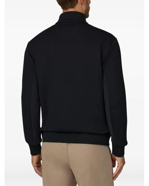 Boggi Black Full-Zip Sweatshirt for men