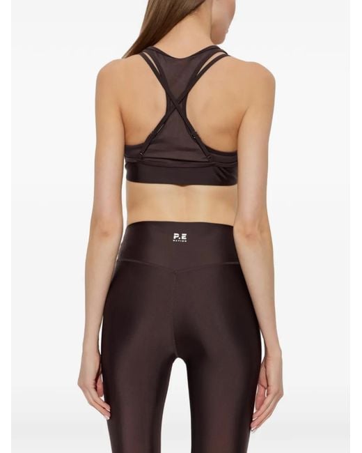 P.E Nation Black Fusion Training Bra