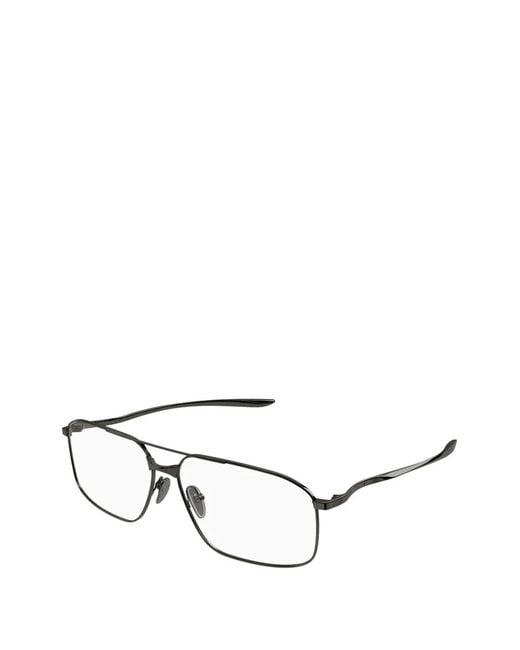 Balenciaga Black Rectangle Glasses for men